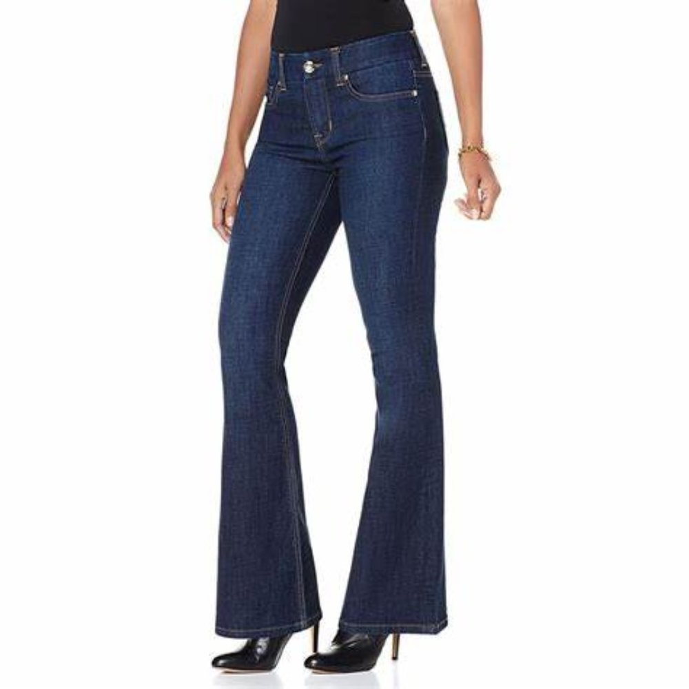 Seven 7 Brand Blue Flare Jeans